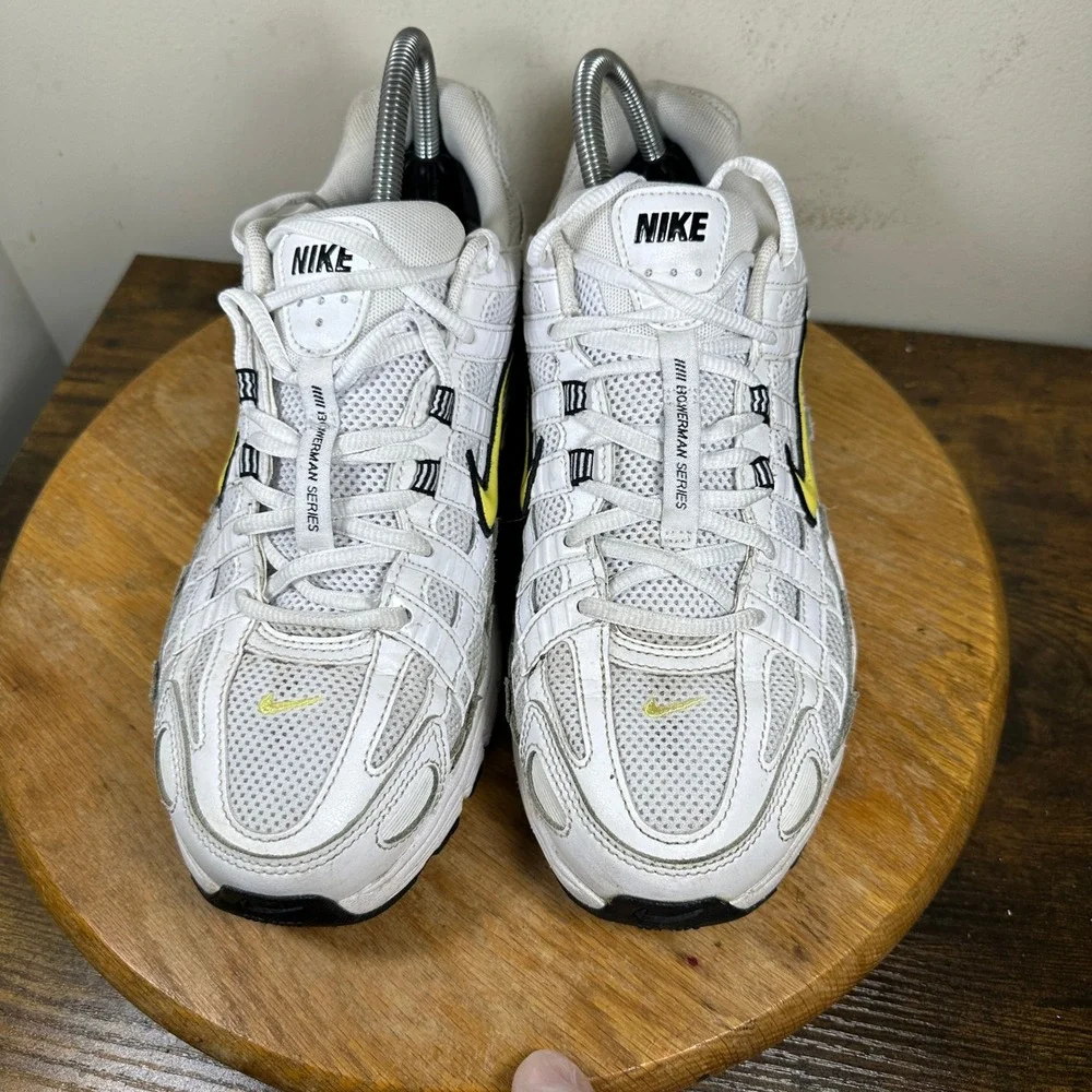 Nike P-6000 Bowerman Series White Black Yellow Mens Shoes FN4294-100 9.5